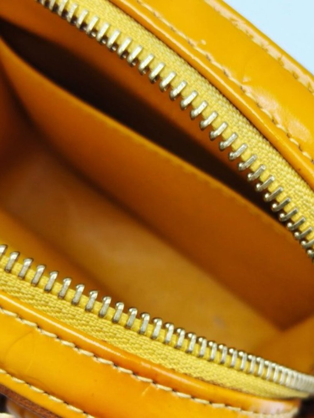 Louis Vuitton Christie PM Monogram Vernis Yellow Patent Leather Crossbody Bag - Picture 8 of 14